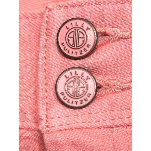 Lilly Pulitzer Worth Straight Jean Pink Denim Pants Womens size 2 29Wx32.5L - Picture 8 of 12